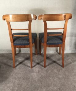 Pair of walnut Biedermeier Chairs- back view of the chairs- Styylish