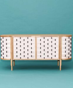 Modern Credenza on a blue background- Styylish