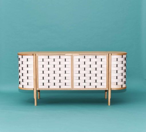 Modern Credenza on a blue background- Styylish