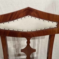 Mahogany Biedermeier Chairs- Detail view of the upper back- Styylish