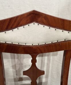 Mahogany Biedermeier Chairs- Detail view of the upper back- Styylish