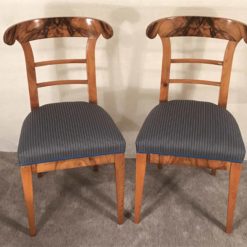 Pair of walnut Biedermeier Chairs- Styylish