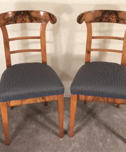 Pair of walnut Biedermeier Chairs- Styylish