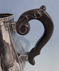 Silver coffee and tea set- detail of the handle- Styylish