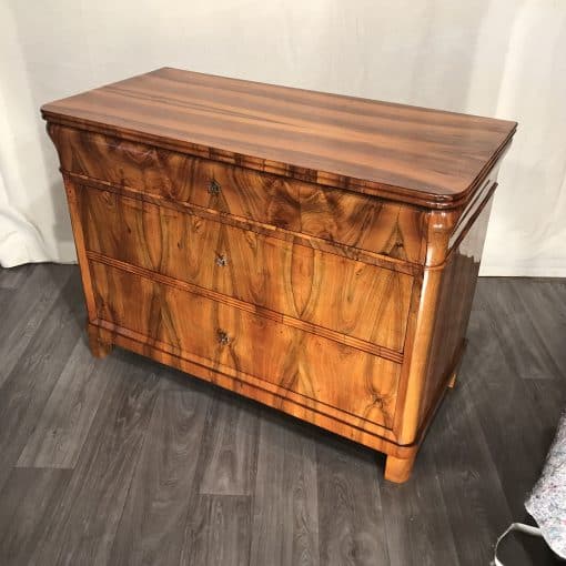 Biedermeier three drawer dresser- three-quarter view- Styylish