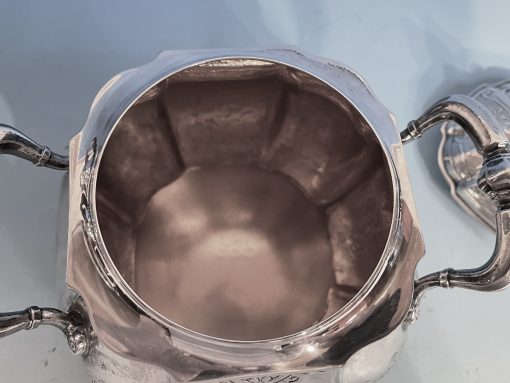 Silver coffee and tea set- interior of the sugar bowl- Styylish