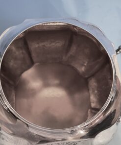 Silver coffee and tea set- interior of the sugar bowl- Styylish