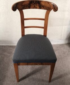 Pair of walnut Biedermeier Chairs- view of one chair- Styylish