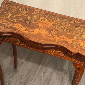 Dutch Marquetry Card Table, 18th century