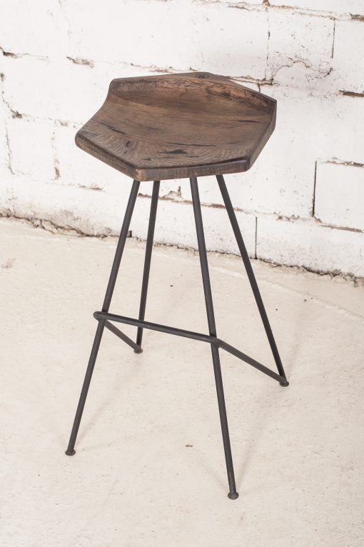 Bar Stool "Hex", Custom Made- left view- Styylish