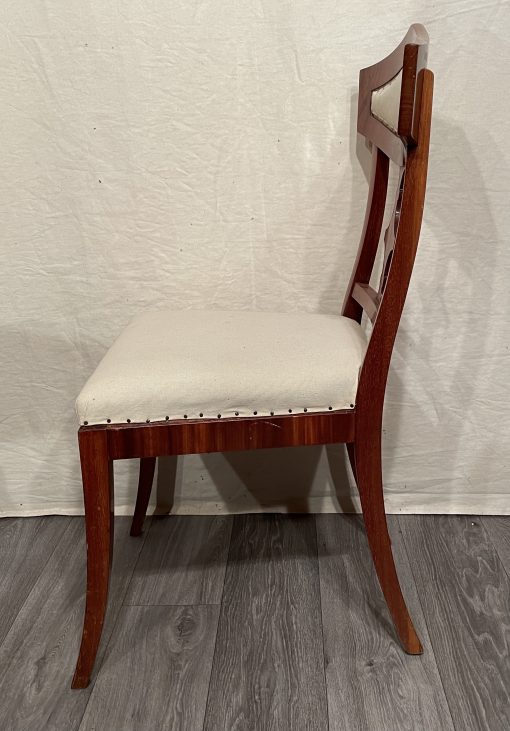 Mahogany Biedermeier Chairs- Side view- Styylish