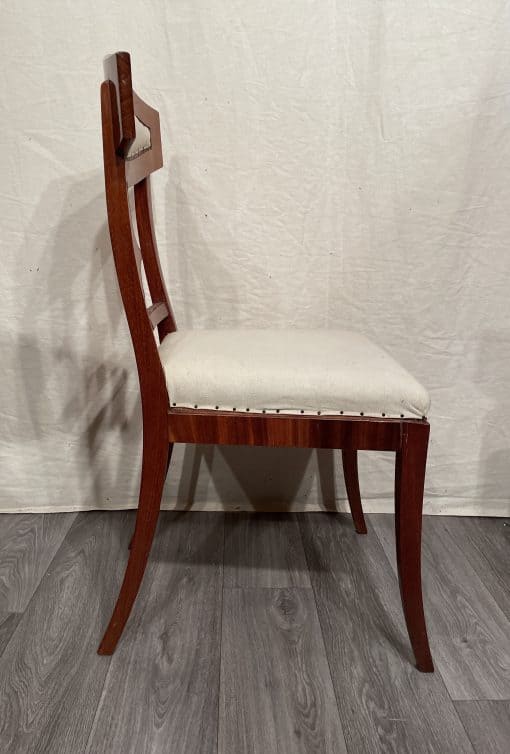 Mahogany Biedermeier Chairs- Side view right- Styylish