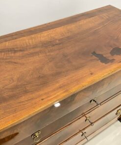 Walnut Biedermeier chest of drawers- top detail- Styylish