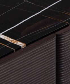 Designer Sideboard- Waves- Detail of the front with marble top- Styylish