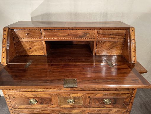 Original Louis XVI Secretary Desk- detail of open writing flap- Styylish