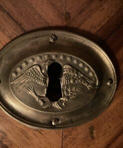 Original Louis XVI Secretary Desk- detail of brass fitting- Styylish