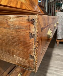Original Louis XVI Secretary Desk- side view of the inside of one drawer- Styylish