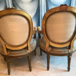 Louis XVI Style Armchairs- backview- Styylish