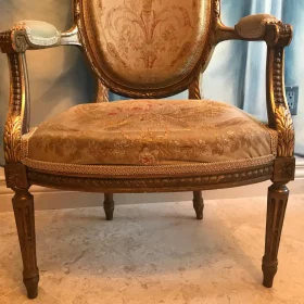 Pair of Louis XVI Style Armchairs