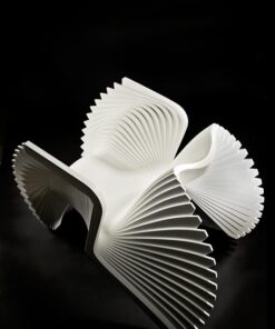 Walnut Monroe Chair- in white- Styylish