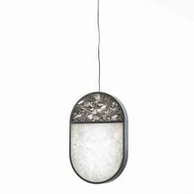 Oval Pendant Light, Geometric, Hand Made