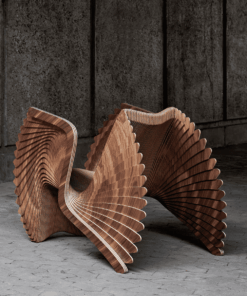 Walnut Monroe Chair-in wenge wood- Styylish