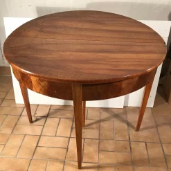 Biedermeier Demilune Table- table with unfolded top- Styylish