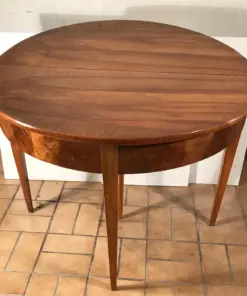 Biedermeier Demilune Table- table with unfolded top- Styylish
