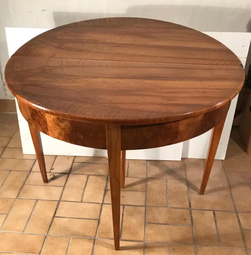 Biedermeier Demilune Table- table with unfolded top- Styylish