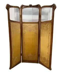 Art Nouveau Dressing Screen, Belgium 1910