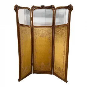 Art Nouveau Dressing Screen, Belgium 1910