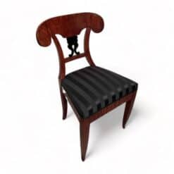 Biedermeier cherry Chair- with black fabric- Styylish