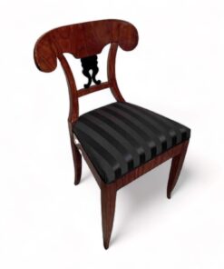 Biedermeier cherry Chair- with black fabric- Styylish