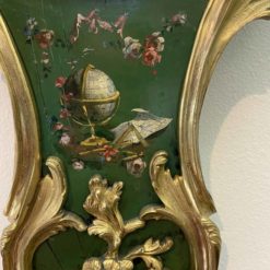 Louis XV Style Barometer- detail of painted decor- Styylish