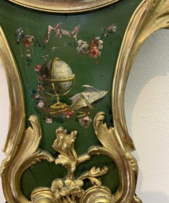 Louis XV Style Barometer- detail of painted decor- Styylish