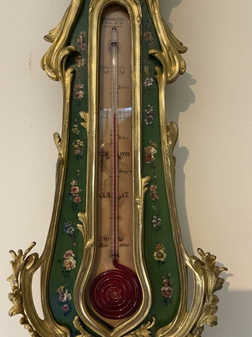 Louis XV Style Barometer- detail of mercury- Styylish