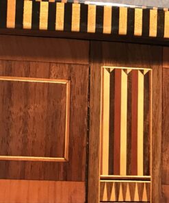 Louis XVI Dining Table- detail view of the marquetry- Styylish