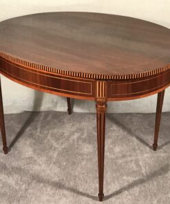 Louis XVI Dining Table- three-quarter-view- Styylish