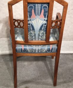Art Nouveau Salon Suite- back view of armchair- Styylish