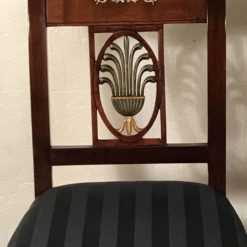 Pair of Antique Chairs- Neoclassical Period- view of backrest- Styylish