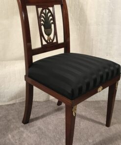 Pair of Antique Chairs- Neoclassical Period- three-quarter view- Styylish