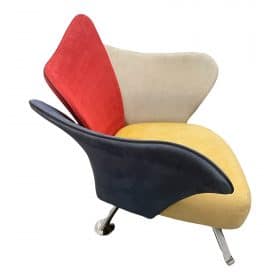 Giorgio Saporiti Flower Lounge Chair for Il Loft, Italy 1990's