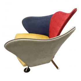 Giorgio Saporiti Flower Lounge Chair for Il Loft, Italy 1990's