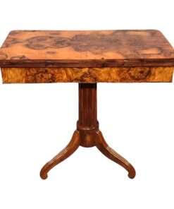 Biedermeier Game Table- back view- Styylish