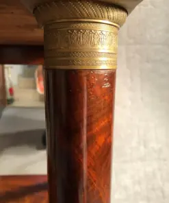 Empire Console Table- detail of the brass capital- styylish