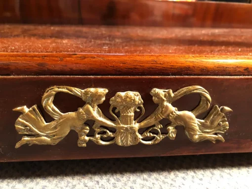 Empire Console Table- detail of a brass decor- styylish