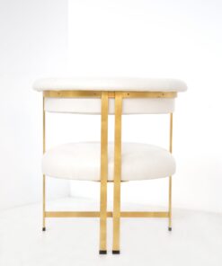 Italian Design Armchair- Caigo leather back view- Styylish