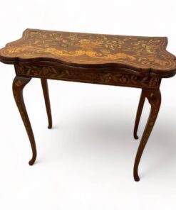 Dutch Marquetry Card Table- Styylish