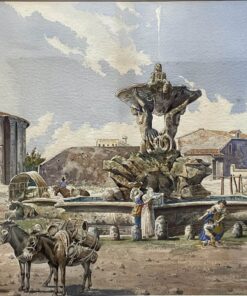 Alternative view of Roberto Gigli (Italian, 1846-1922), Watercolor