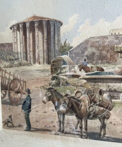 Roberto Gigli watercolor- detail of the left side- Styylish